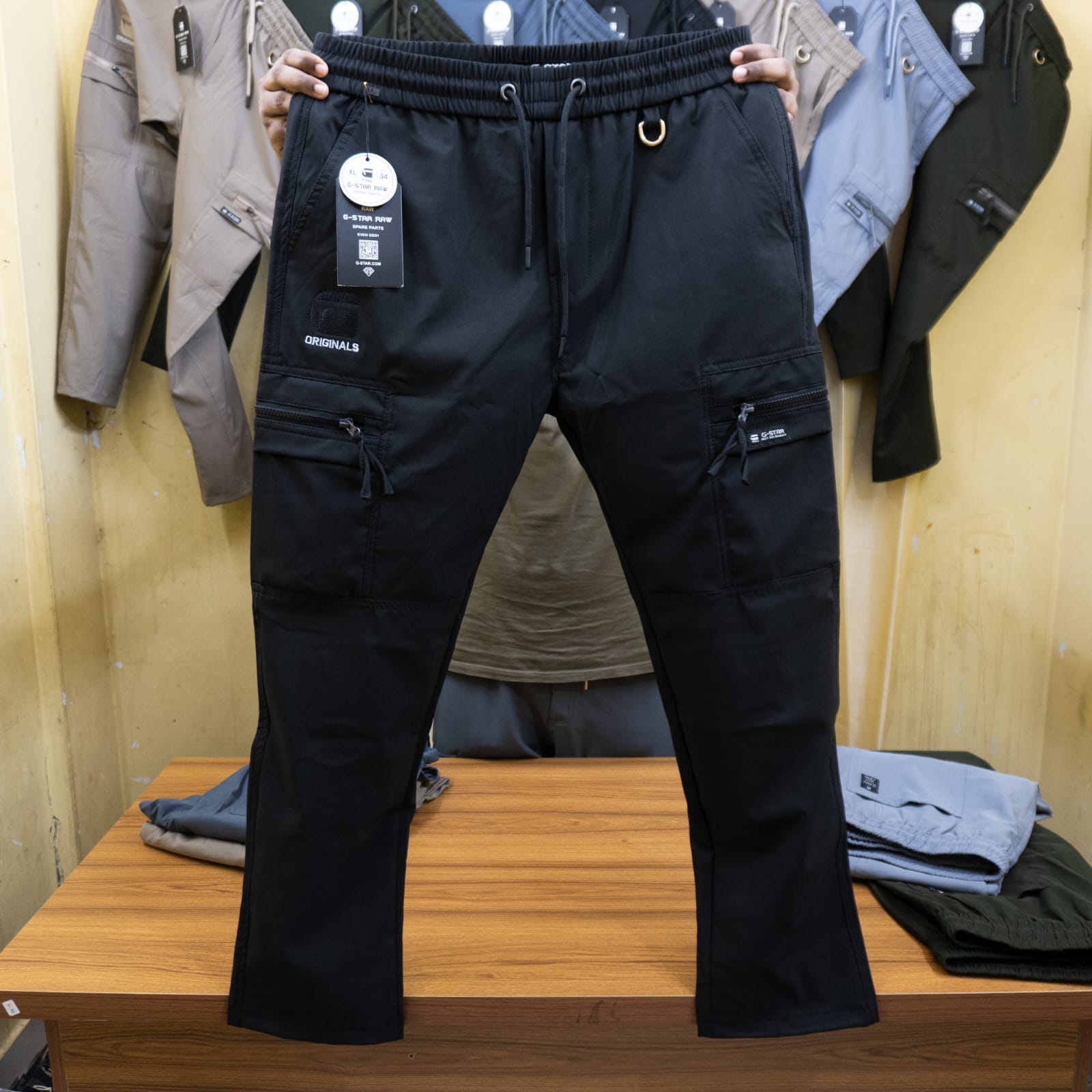 "ব্ল্যাক কালার" টাউজার G-STAR™ ব্র্যান্ড (কোড:46)