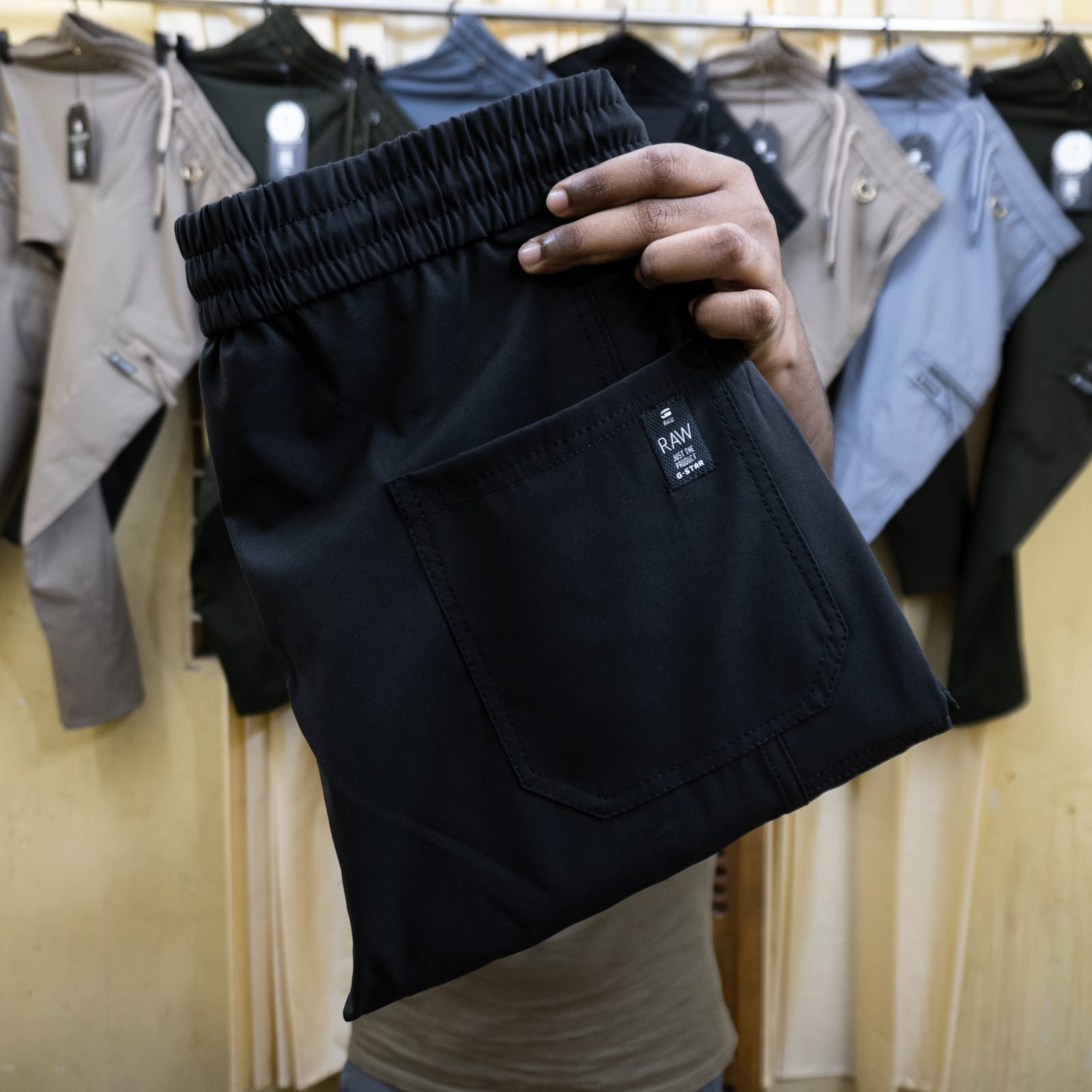 "ব্ল্যাক কালার" টাউজার G-STAR™ ব্র্যান্ড (কোড:46) - Image 2